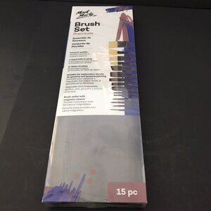 Mont Marte Brush Set Premium 4 Hog Bristle 11 Taklon